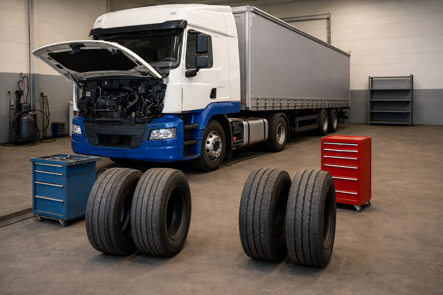 Revisión de neumáticos en taller